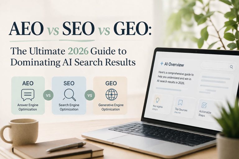 AEO vs. SEO vs. GEO: The Ultimate 2026 Guide to Dominating AI Search Results